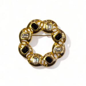 Spilla in metallo rodiato oro